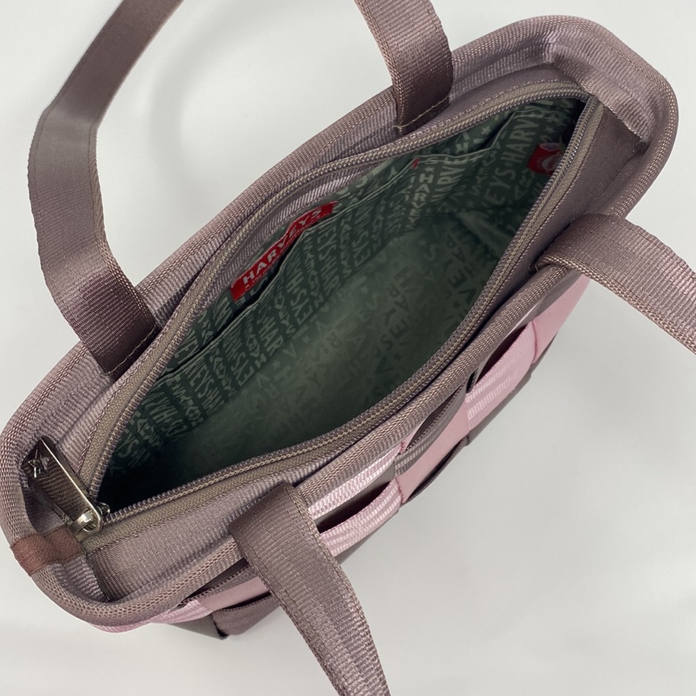 Harveys seatbelt bag purse. Brown and pink. - Picture 4 of 9